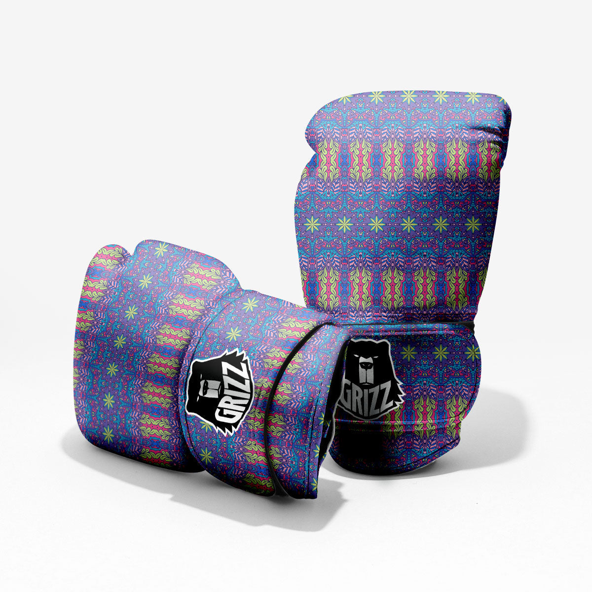 Bohemian Mandala Star Print Pattern Pro Boxing Glove