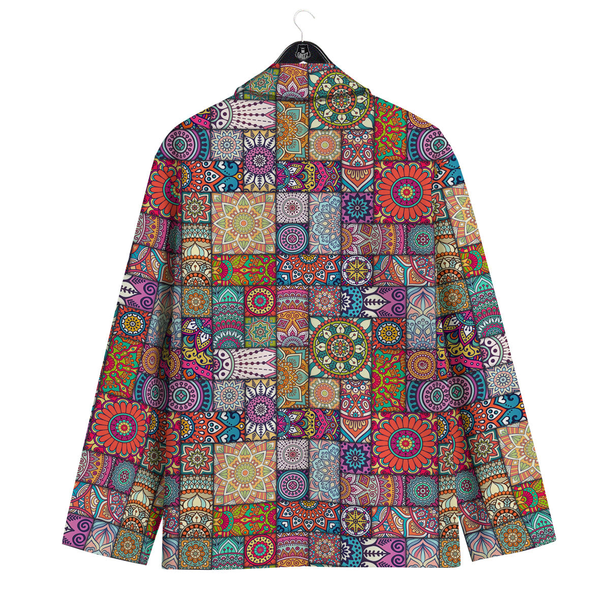 Bohemian Mandala Tile Print Pattern Men's Sport Coat-grizzshop