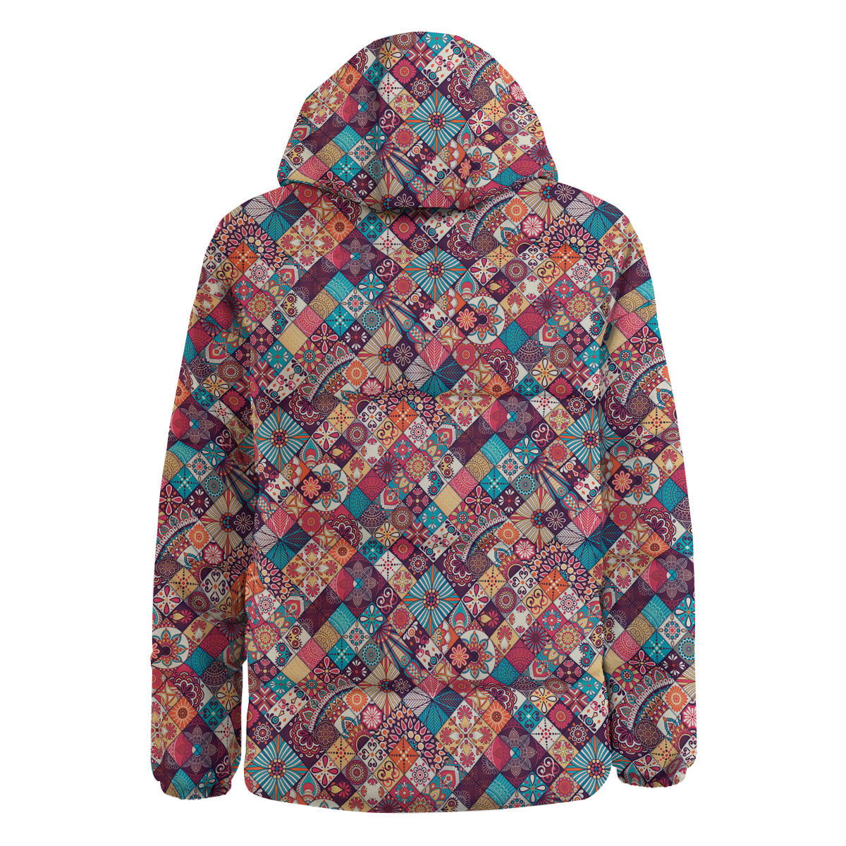 Bohemian Mandala Vintage Print Pattern Down Jacket-grizzshop
