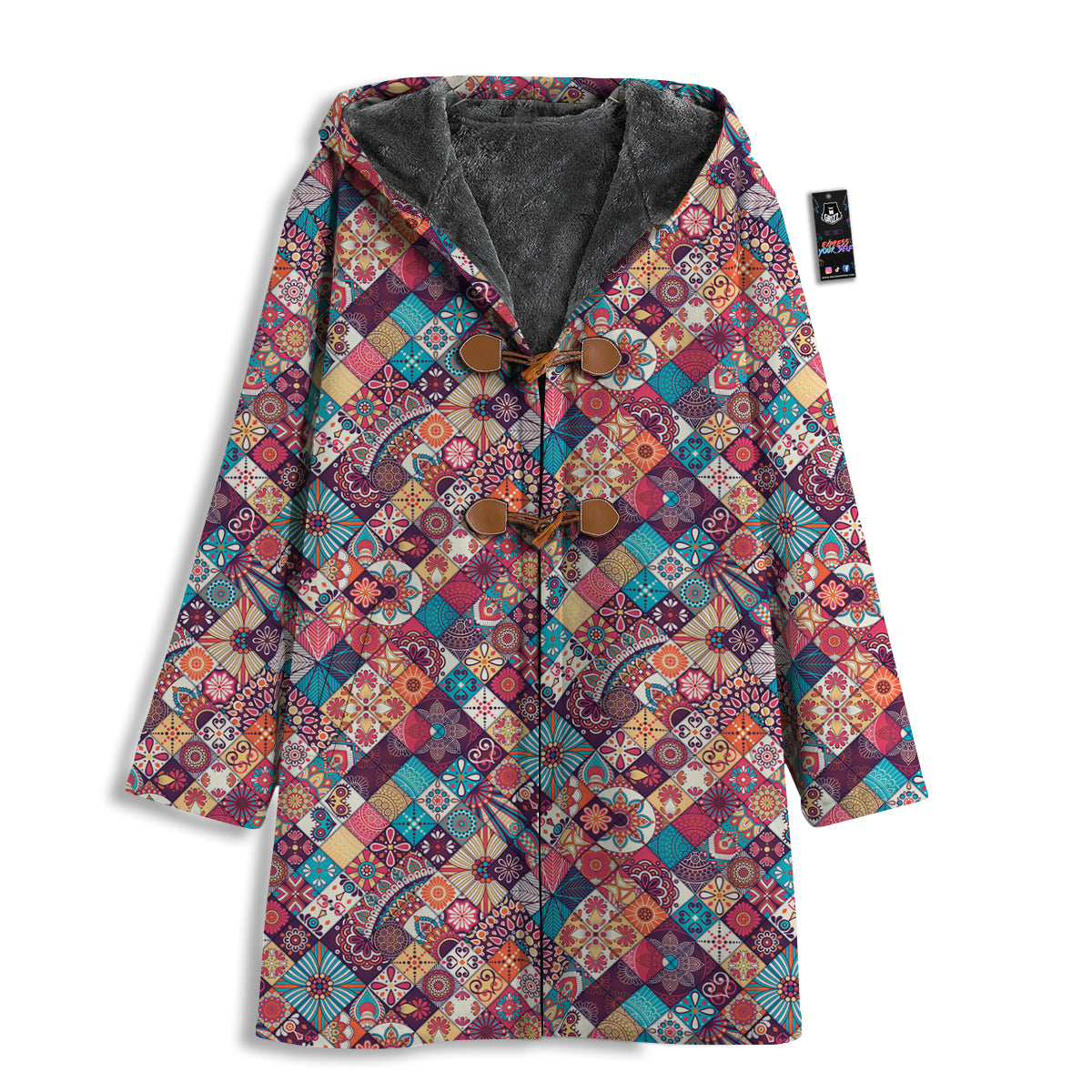 Bohemian Mandala Vintage Print Pattern Men's Windbreaker Jacket-grizzshop