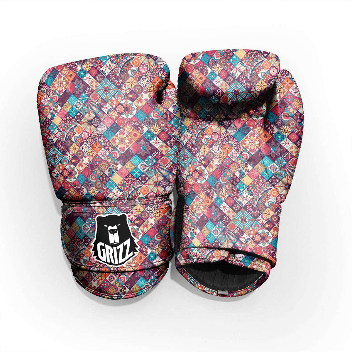 Bohemian Mandala Vintage Print Pattern Pro Boxing Glove
