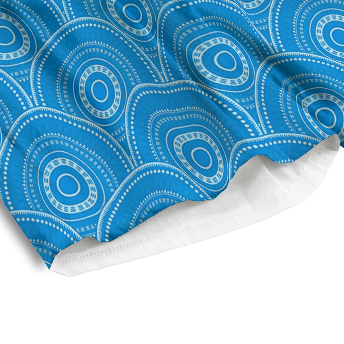 Bohemian Mandala Waves Print Pattern Men's Athletic Shorts