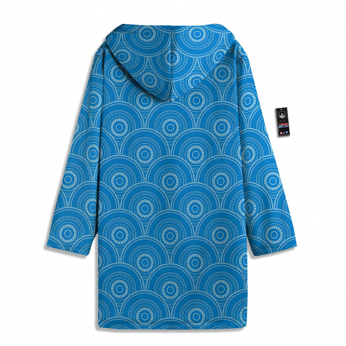 Bohemian Mandala Waves Print Pattern Men's Windbreaker Jacket-grizzshop