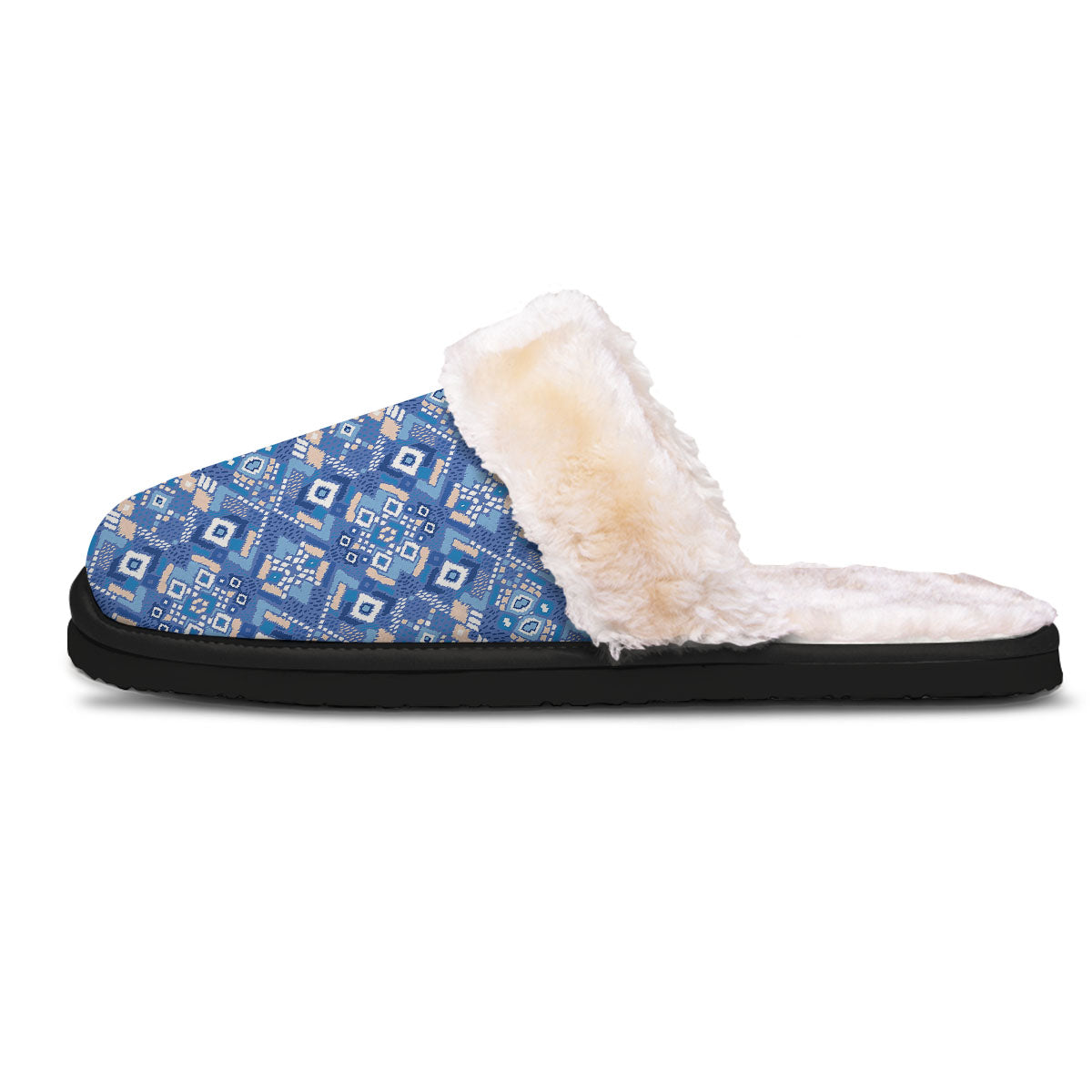 Bohemian Native Tribal Print Pattern Slippers-grizzshop
