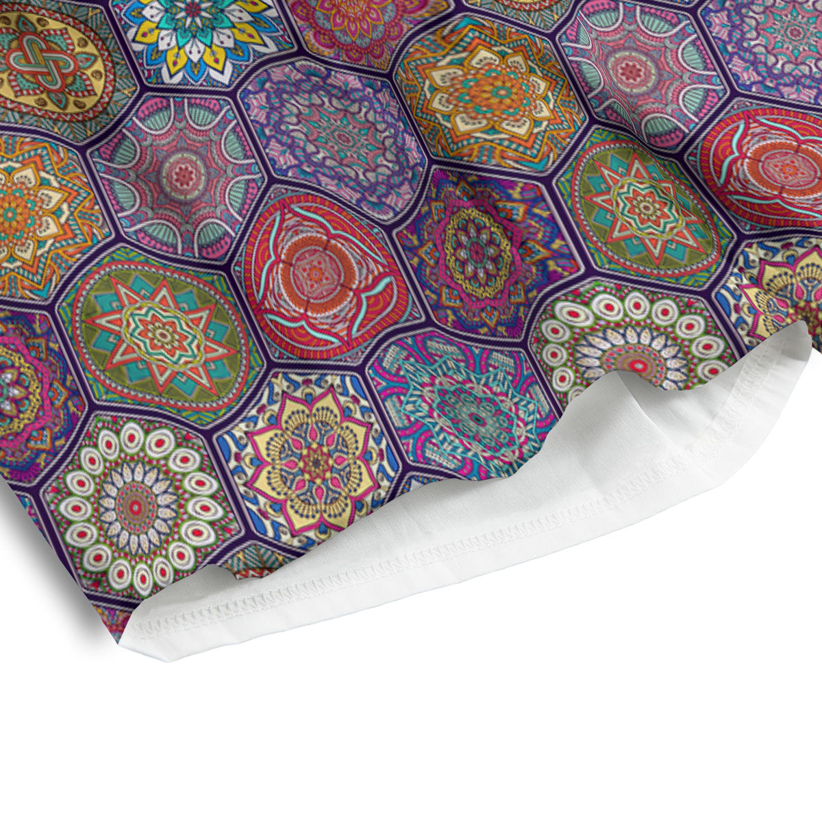 Bohemian Oriental Mandala Print Pattern Men's Athletic Shorts