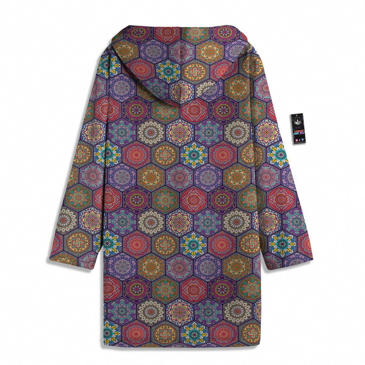 Bohemian Oriental Mandala Print Pattern Men's Windbreaker Jacket-grizzshop