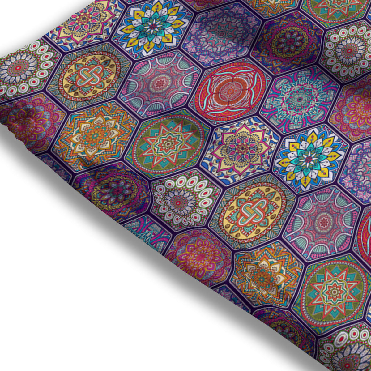 Bohemian Oriental Mandala Print Pattern Mesh Shorts