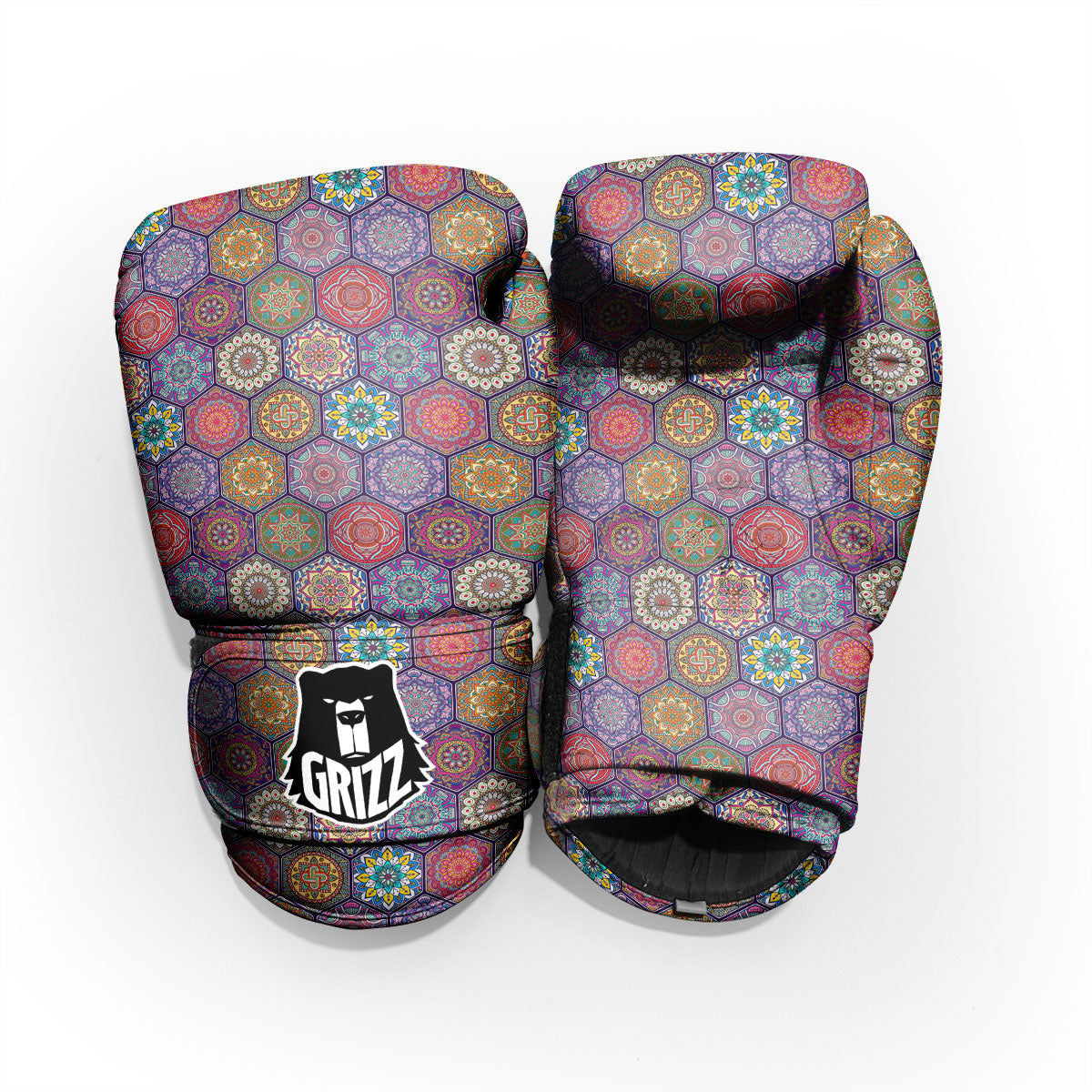 Bohemian Oriental Mandala Print Pattern Pro Boxing Glove