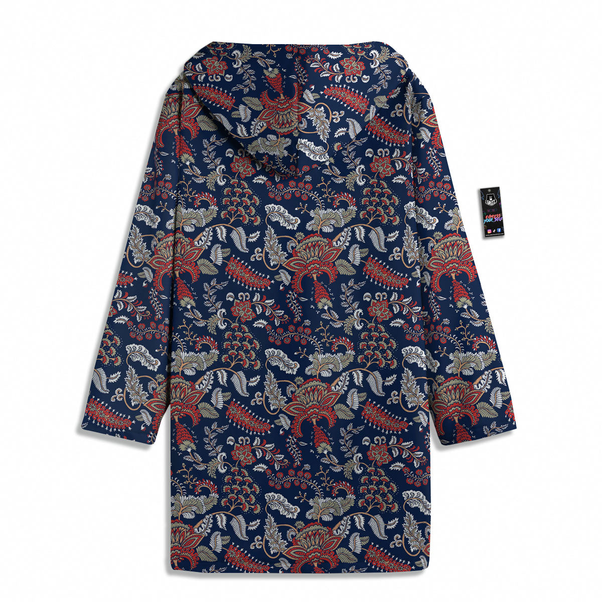 Bohemian Paisley Floral Print Pattern Men's Windbreaker Jacket-grizzshop