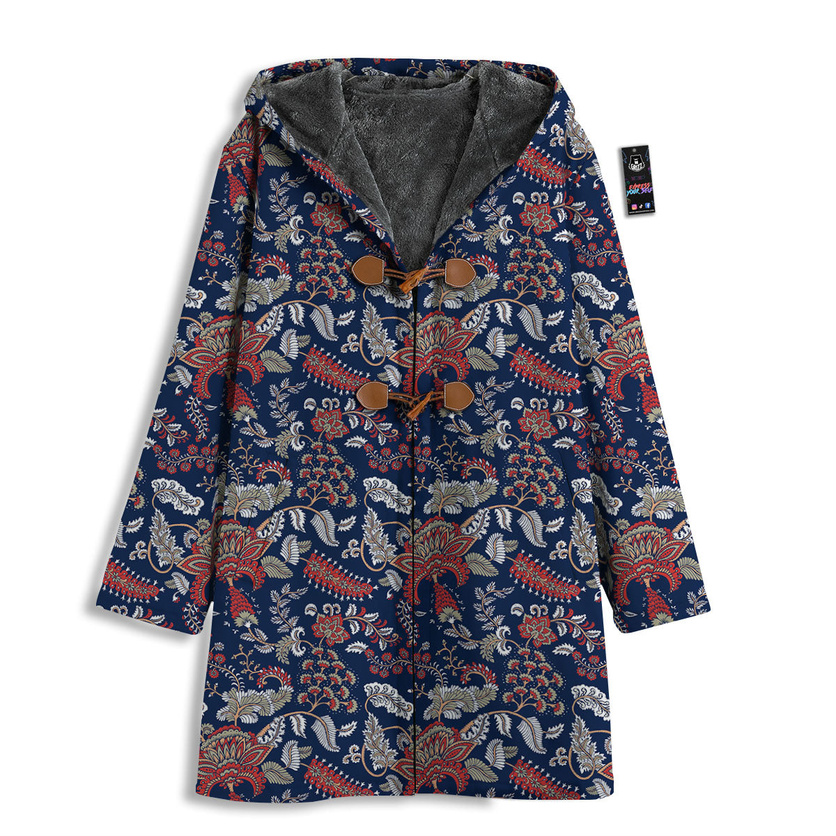Bohemian Paisley Floral Print Pattern Men's Windbreaker Jacket-grizzshop