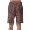 Bohemian Patchwork Pattern Print Men's Shorts-grizzshop