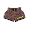 Bohemian Patchwork Pattern Print Muay Thai Boxing Shorts-grizzshop