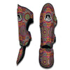 Bohemian Patchwork Pattern Print Muay Thai Shin Guards-grizzshop