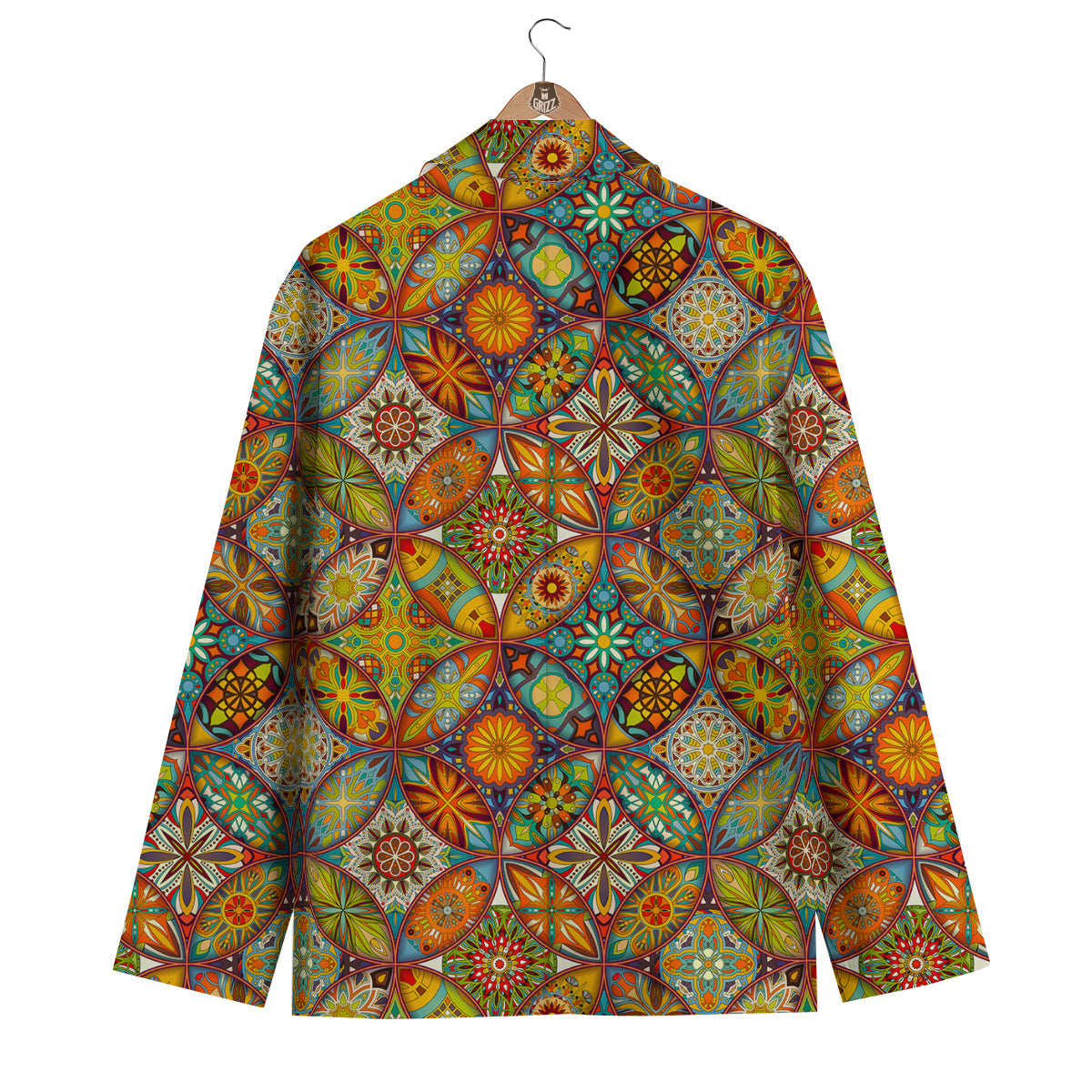 Bohemian Patchwork Print Pattern Men's Blazer-grizzshop