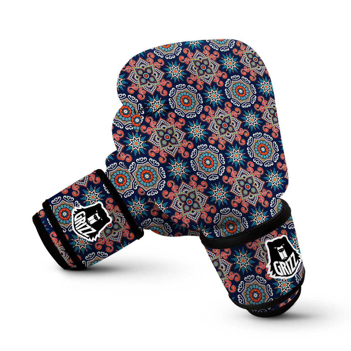 Bohemian Pattern Print Boxing Gloves-grizzshop