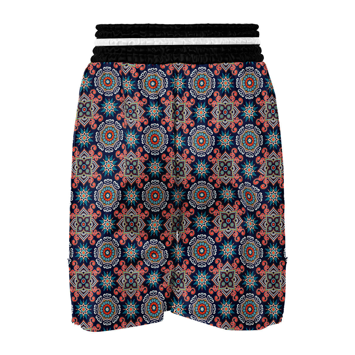Bohemian Pattern Print Boxing Shorts-grizzshop