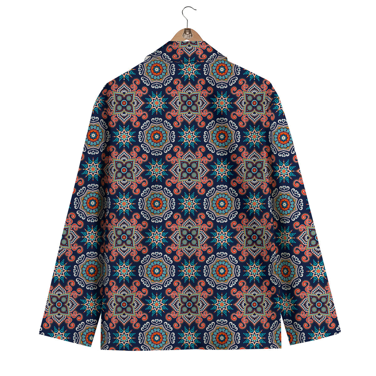 Bohemian Pattern Print Men's Blazer-grizzshop