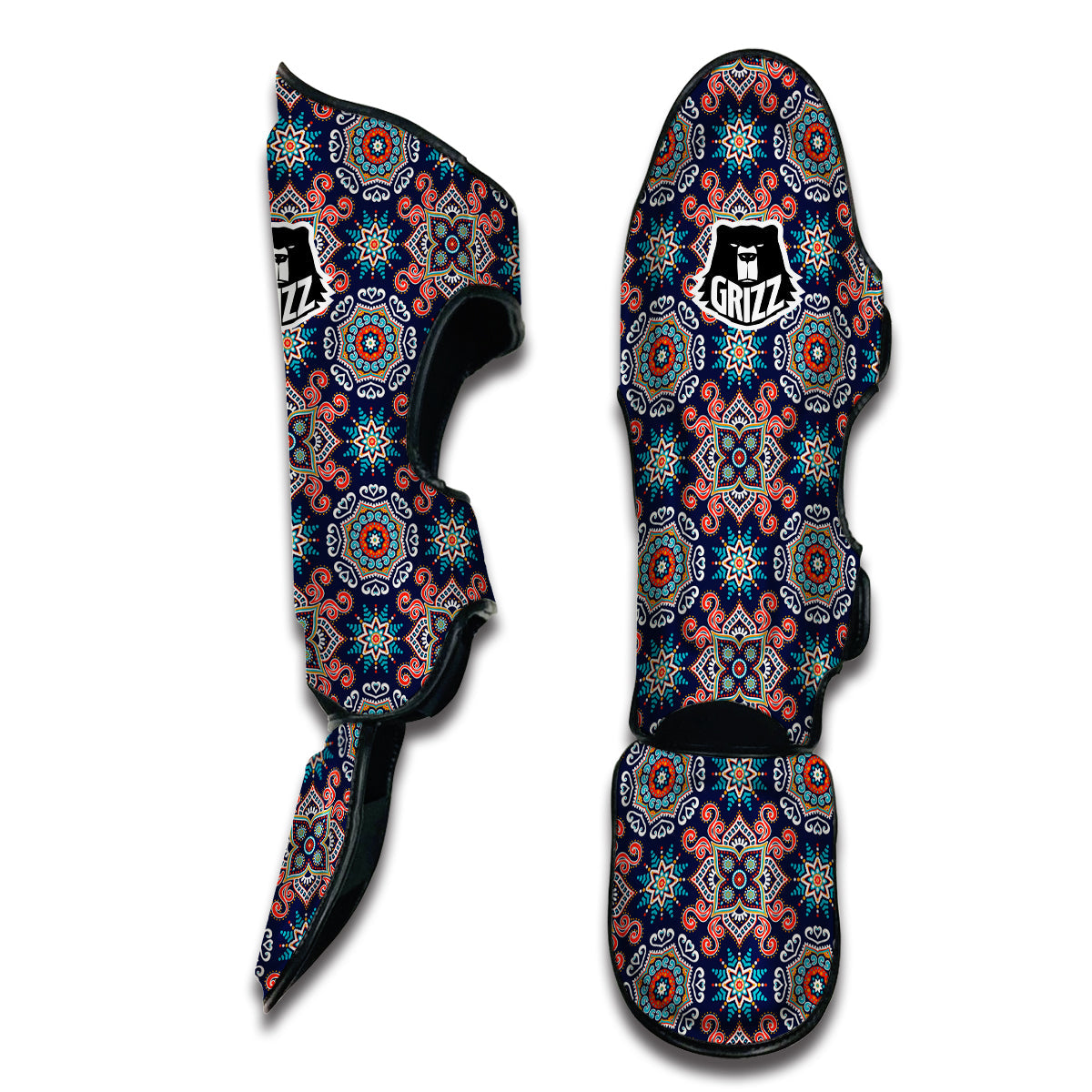 Bohemian Pattern Print Muay Thai Shin Guards-grizzshop