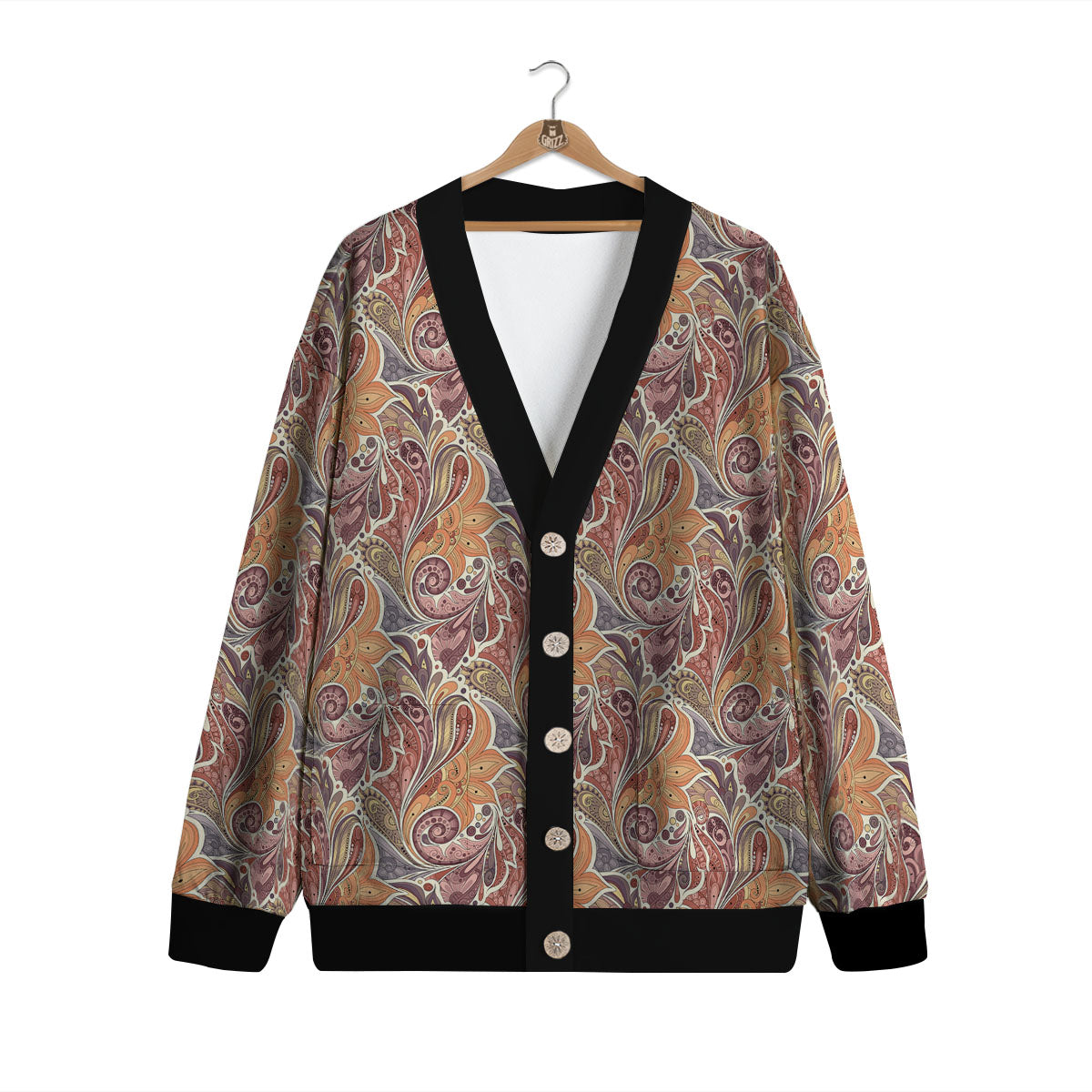 Bohemian Pigeon Floral Print Pattern Cardigan-grizzshop