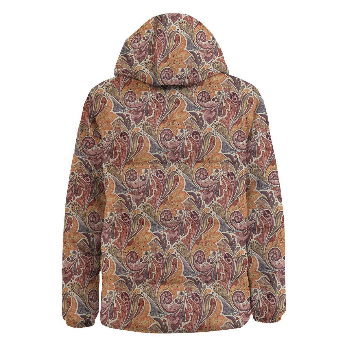 Bohemian Pigeon Floral Print Pattern Down Jacket-grizzshop