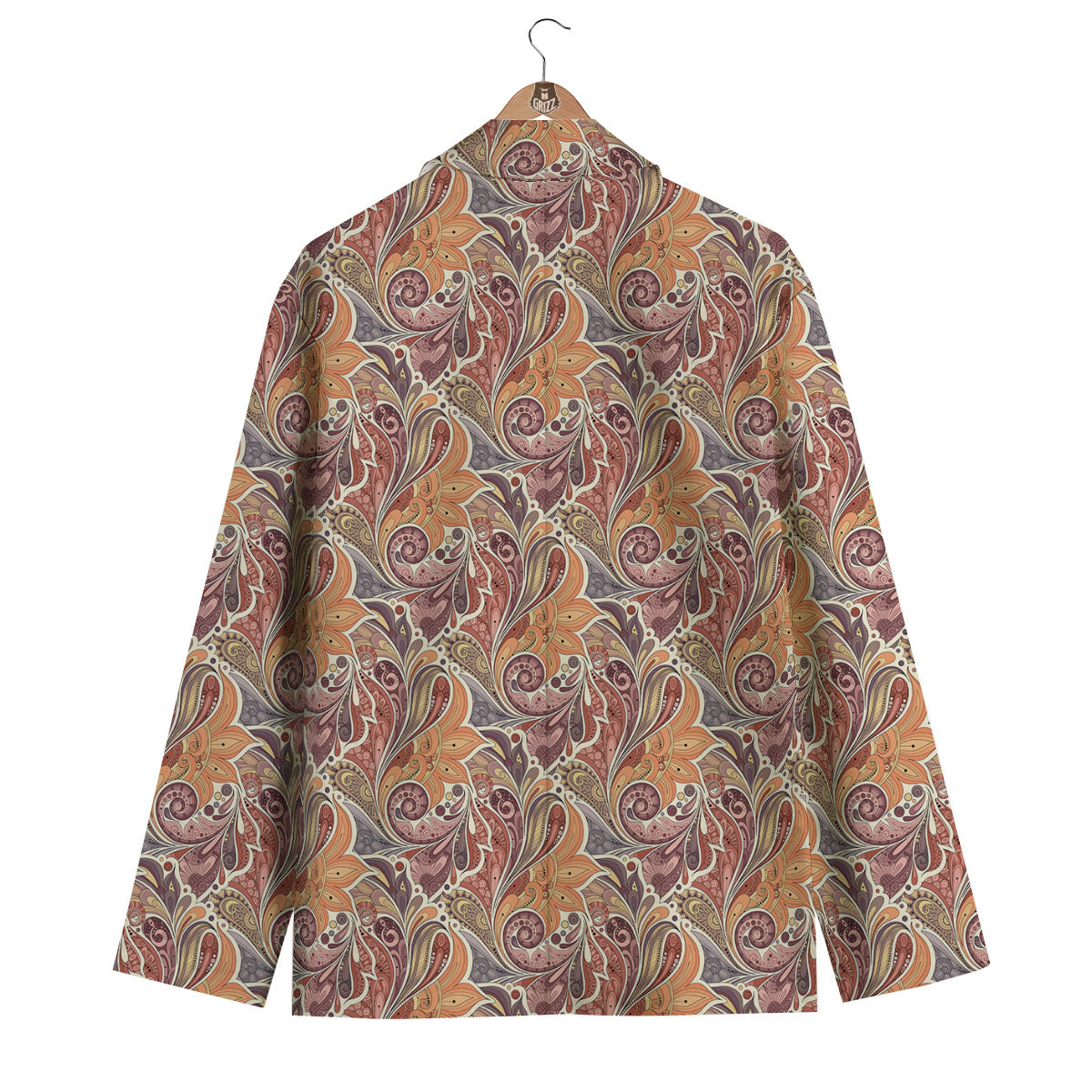 Bohemian Pigeon Floral Print Pattern Men's Blazer-grizzshop