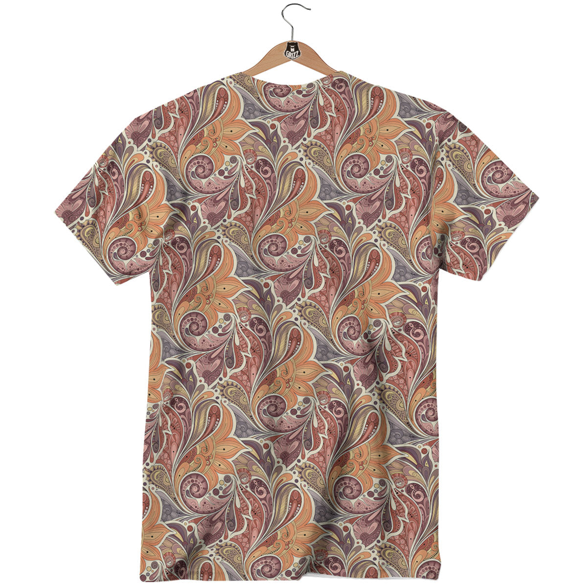 Bohemian Pigeon Floral Print Pattern T-Shirt-grizzshop