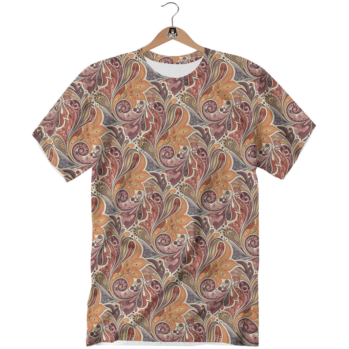 Bohemian Pigeon Floral Print Pattern T-Shirt-grizzshop