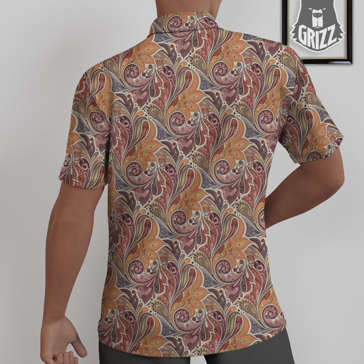 Bohemian Pigeon Floral Print Pattern Untucked Shirts-grizzshop
