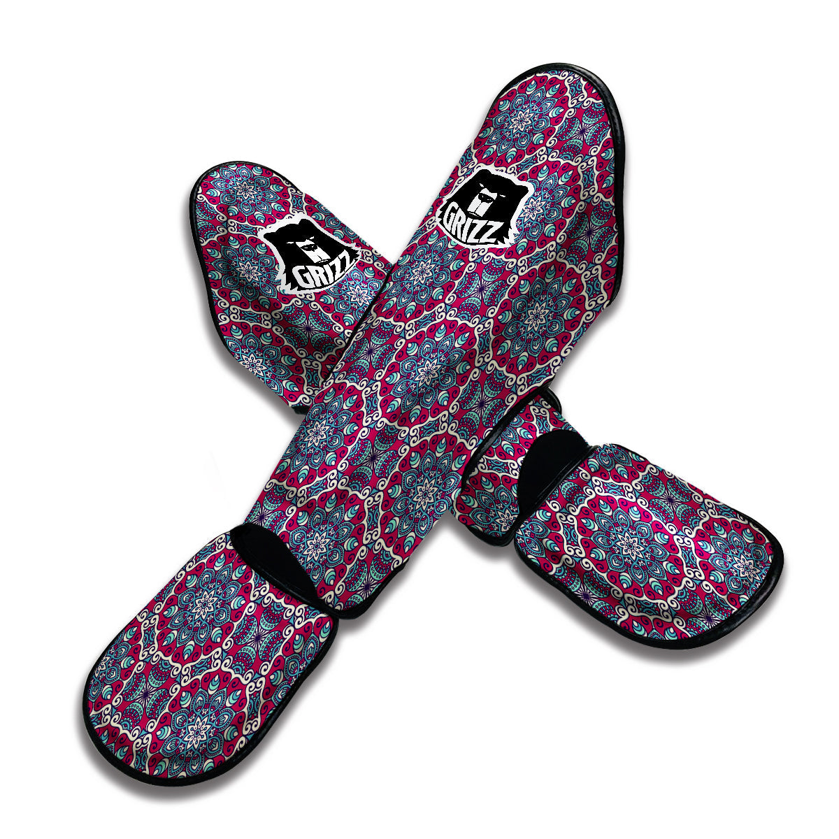 Bohemian Print Pattern Muay Thai Shin Guards-grizzshop