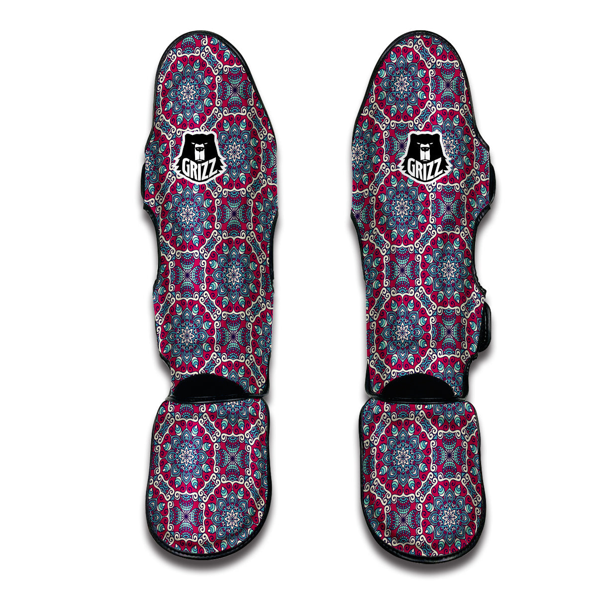 Bohemian Print Pattern Muay Thai Shin Guards-grizzshop