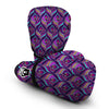 Bohemian Purple Pattern Print Boxing Gloves-grizzshop