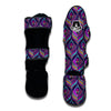 Bohemian Purple Pattern Print Muay Thai Shin Guards-grizzshop