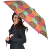 Bohemian Sangria Mandala Print Pattern Umbrella-grizzshop