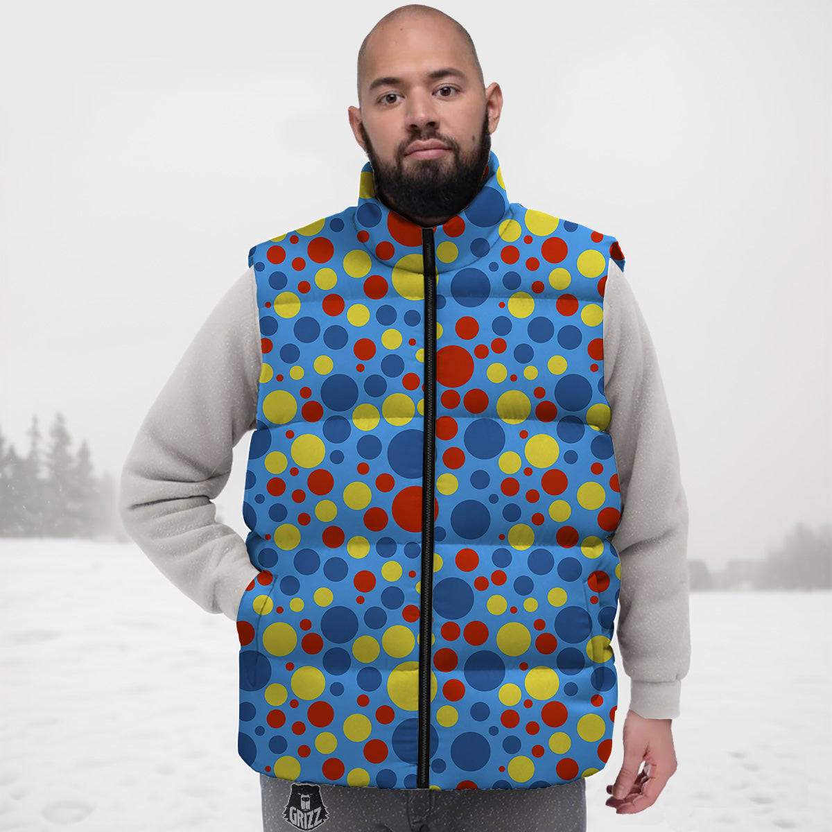 Bohemian Tiger Pattern Print Down Vest
