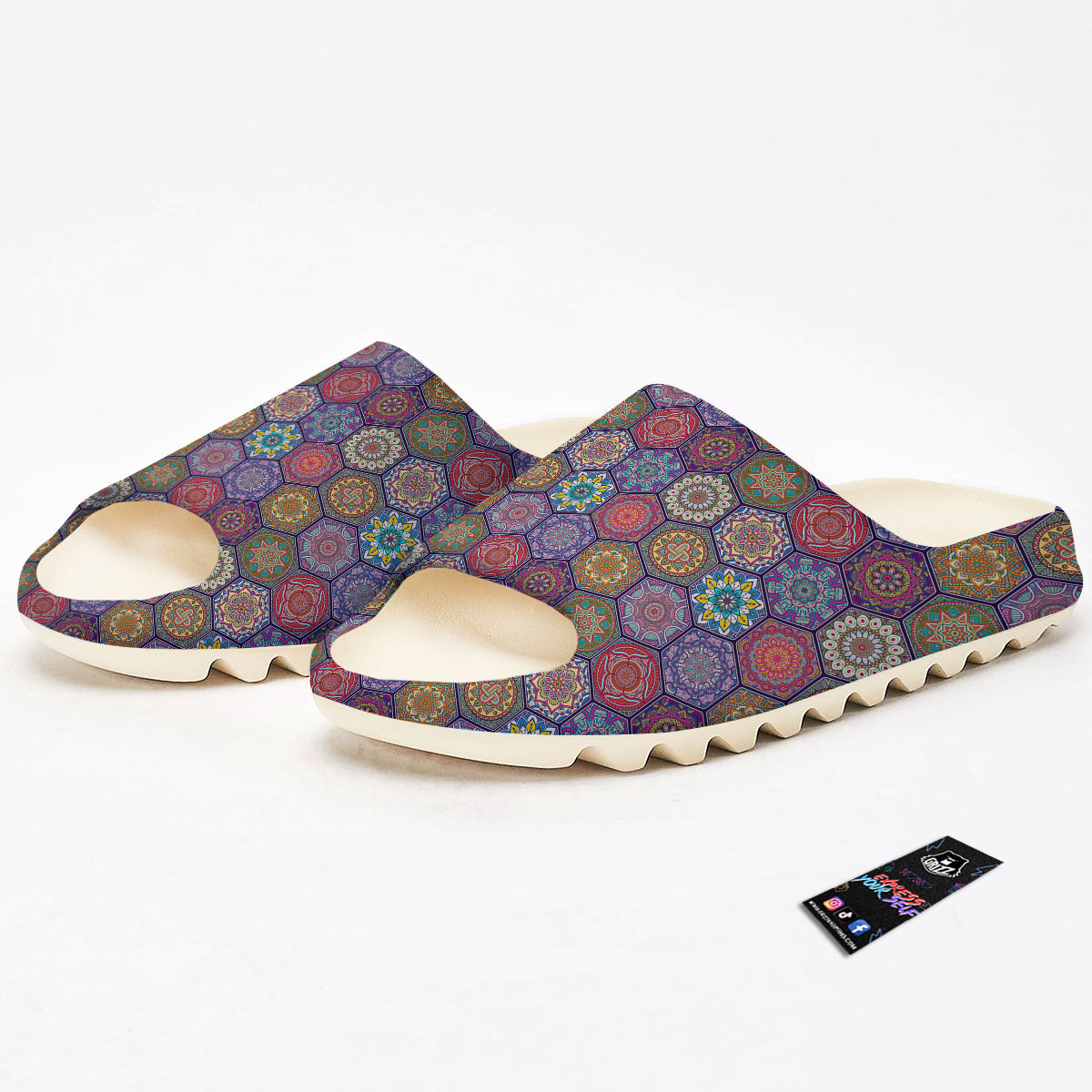 Bohemian Ethnic Mandala Print Pattern Sandals-grizzshop