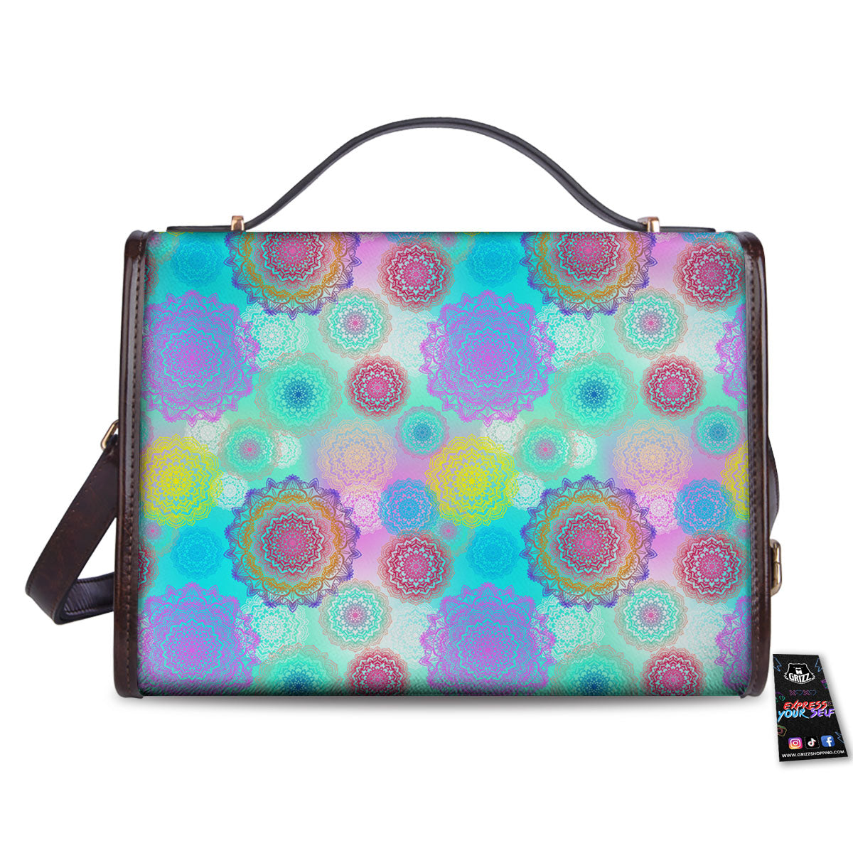 Bohemian Mandala Pastel Print Pattern Women's Satchel Bag