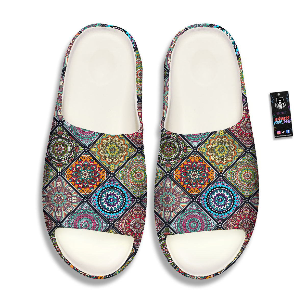 Bohemian Mandala Retro Print Pattern Sandals-grizzshop