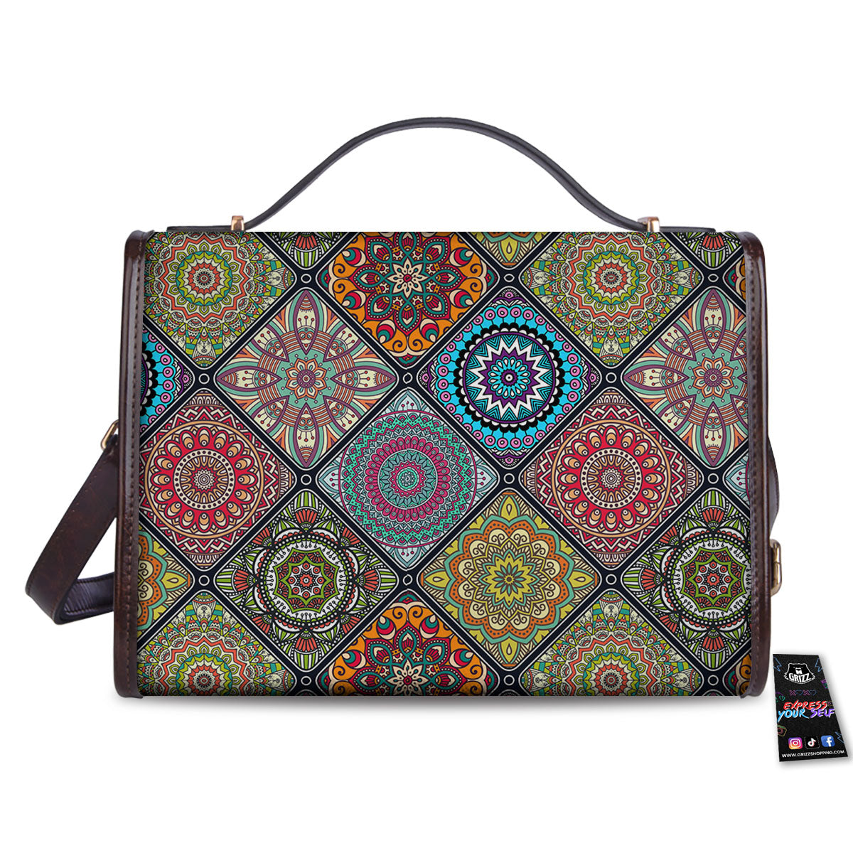 Bohemian Mandala Retro Print Pattern Women's Satchel Bag
