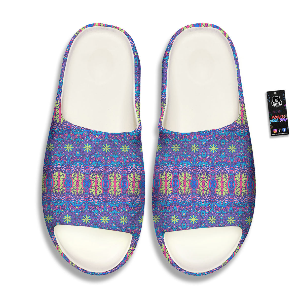 Bohemian Mandala Star Print Pattern Sandals-grizzshop