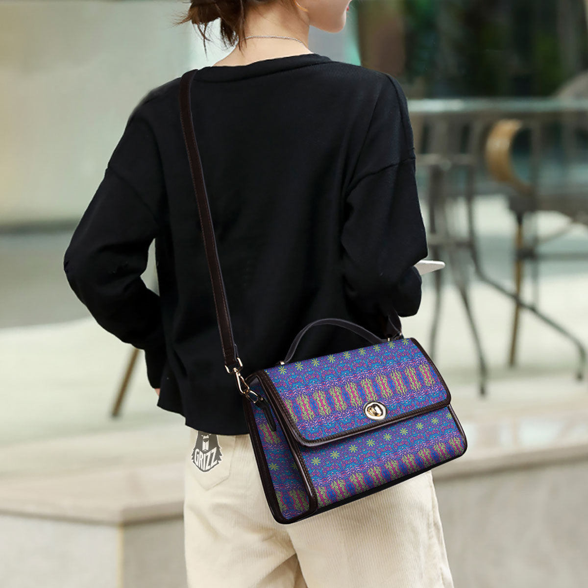 Bohemian Mandala Star Print Pattern Women's Satchel Bag