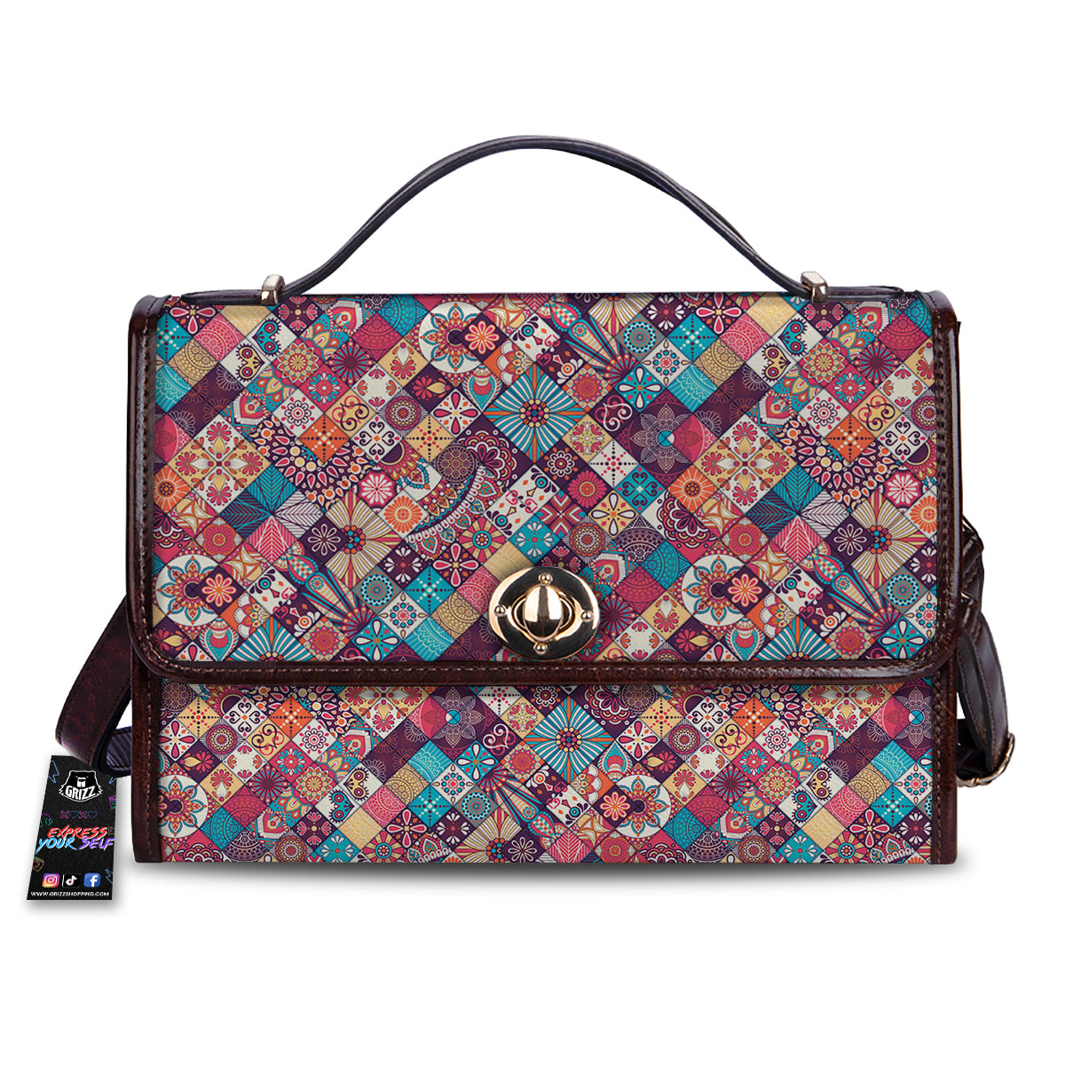 Bohemian Mandala Vintage Print Pattern Women's Satchel Bag