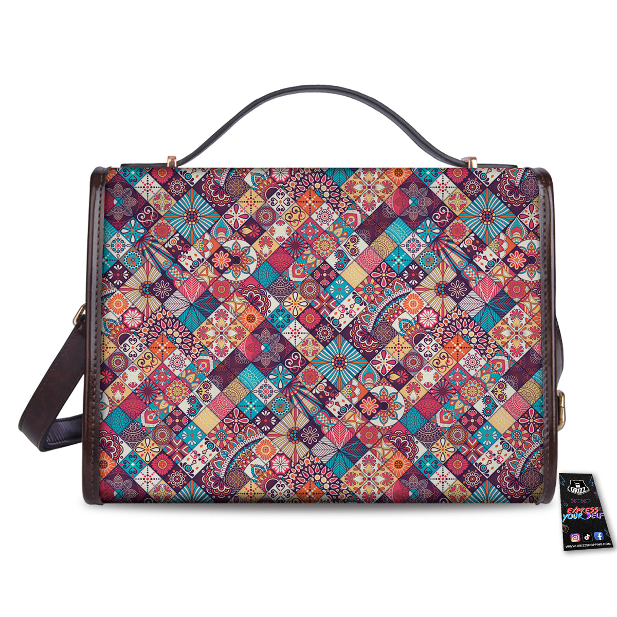 Bohemian Mandala Vintage Print Pattern Women's Satchel Bag