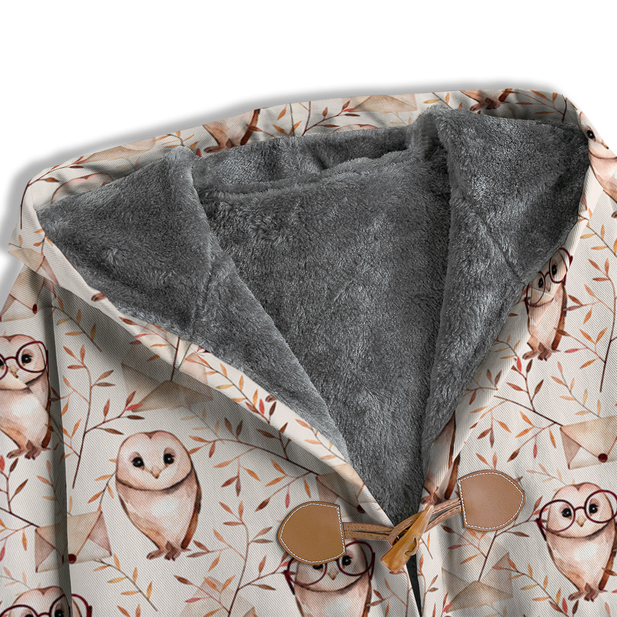 Boho Cute Owl Print Pattern Men's Windbreaker Jacket-grizzshop