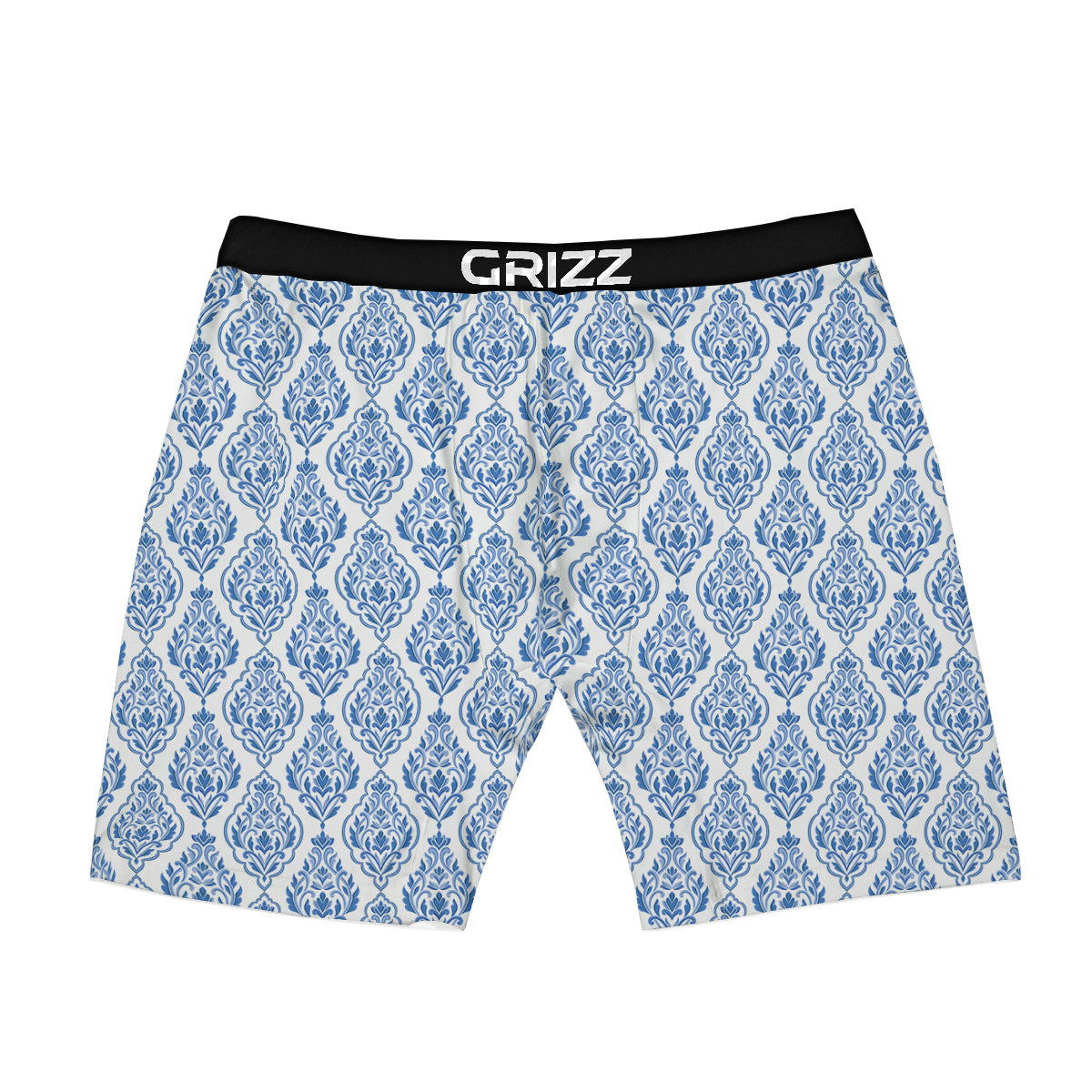 Boho Damask Print Pattern Boxer Briefs-grizzshop