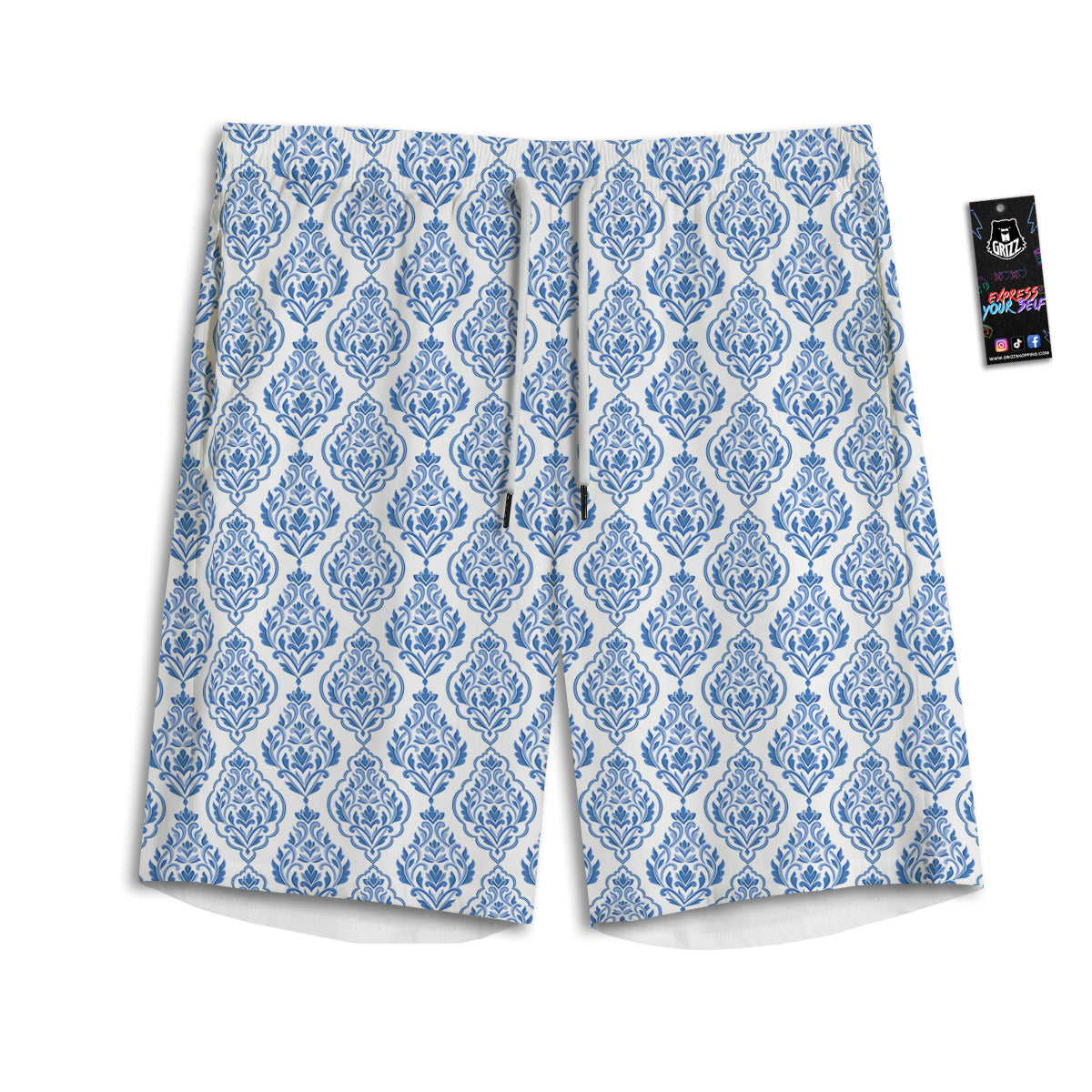 Bohemian Mandala Pastel Print Pattern Men's Athletic Shorts