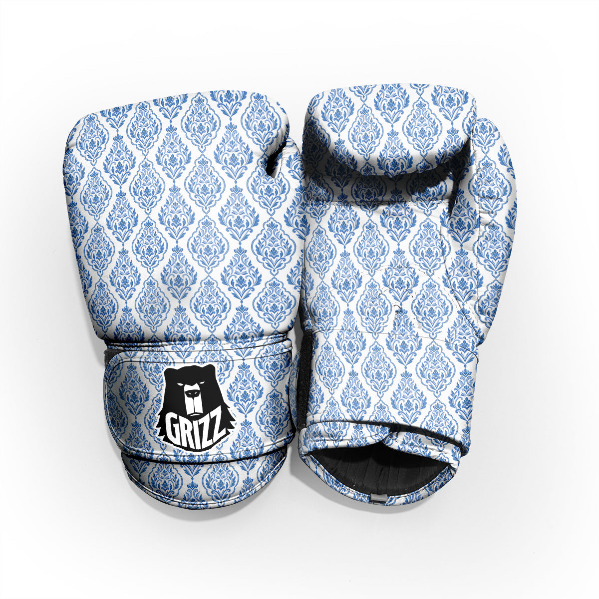 Boho Damask Print Pattern Pro Boxing Glove