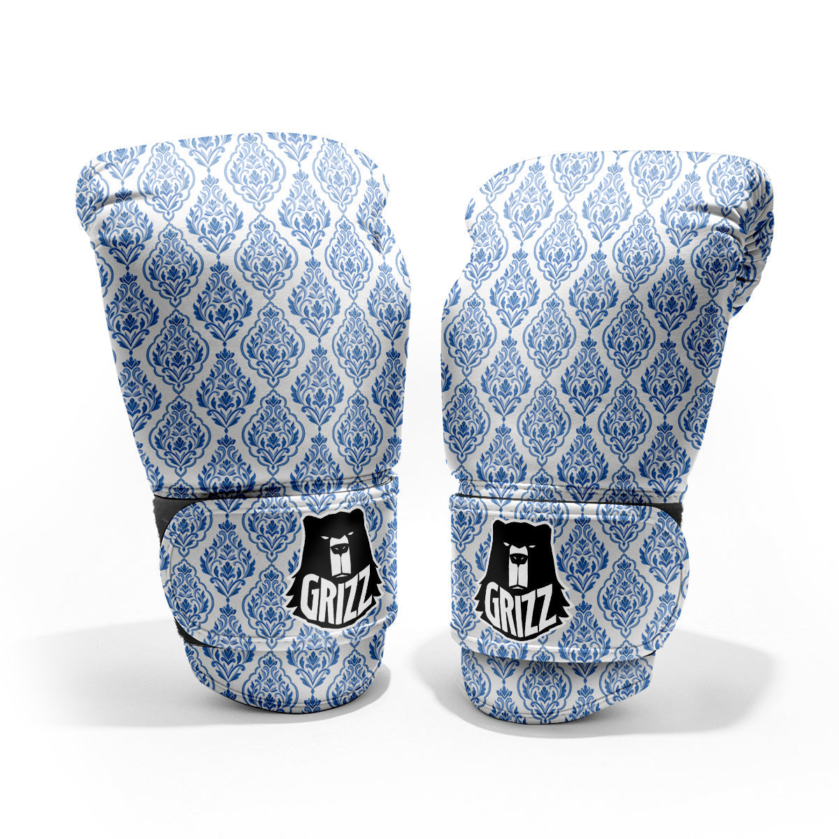 Boho Damask Print Pattern Pro Boxing Glove