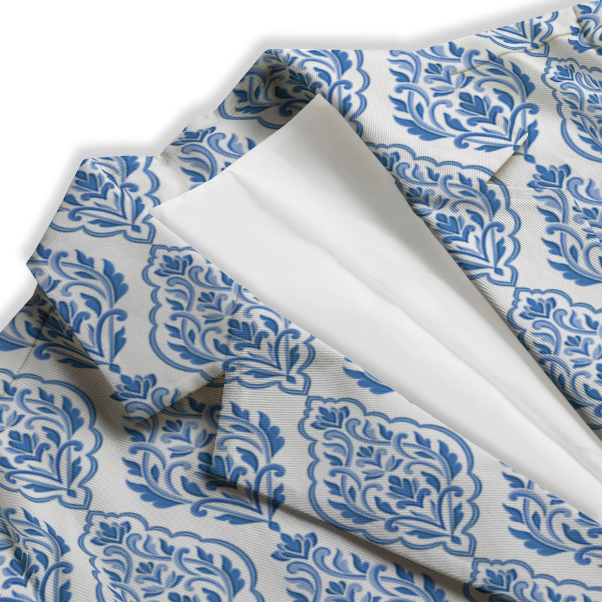 Boho Damask Print Pattern Women's Blazer-grizzshop