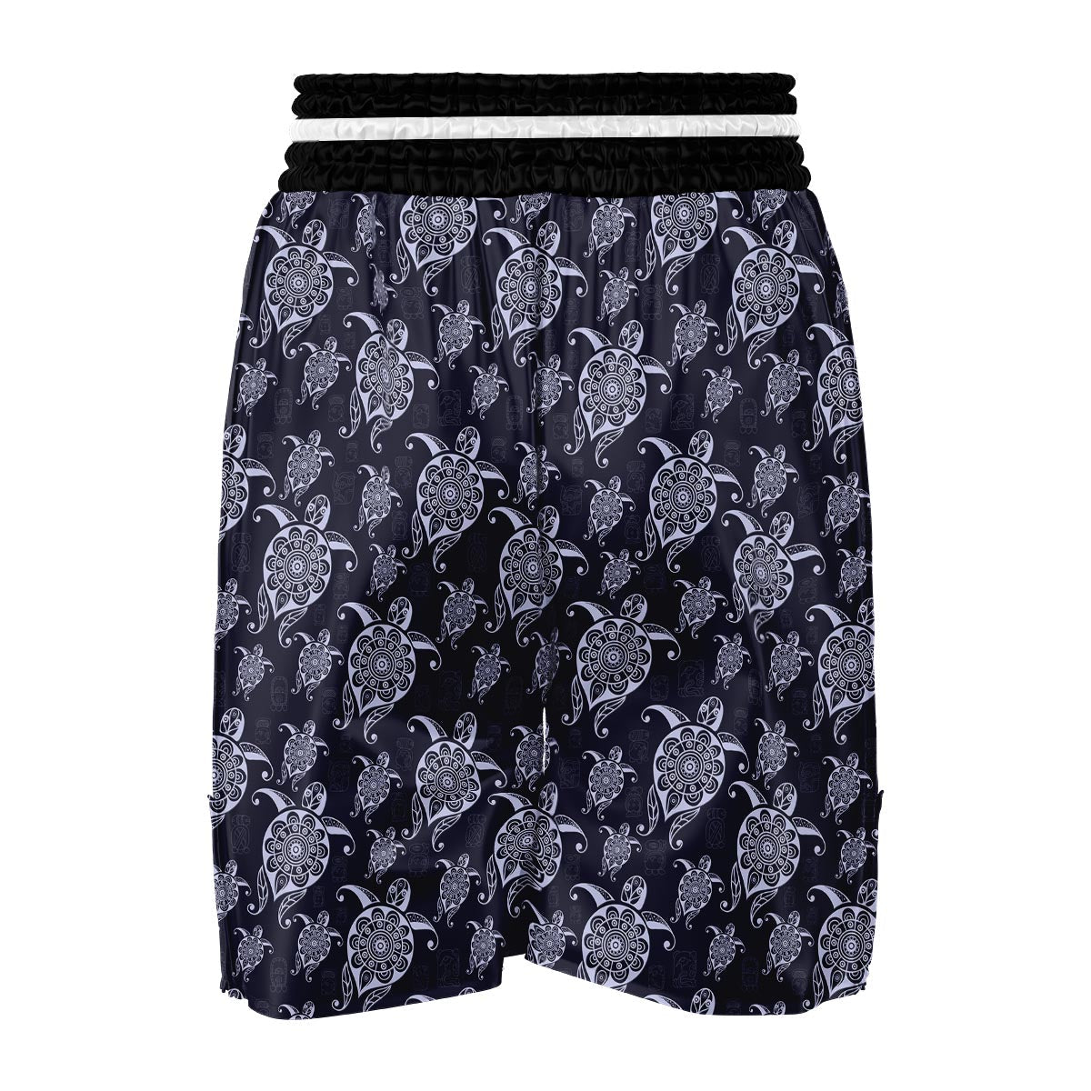 Boho Turtle Aztec Boxing Shorts-grizzshop