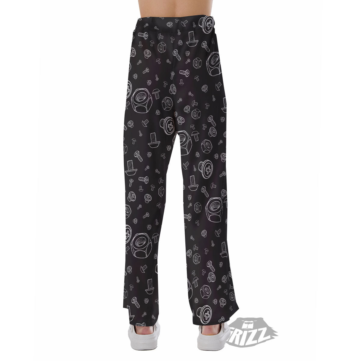 Bolts and Mechanic Nuts Print Pattern Pajama Pants-grizzshop